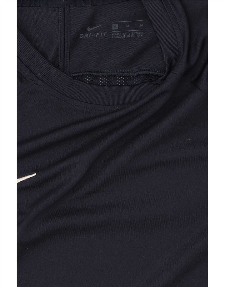 Camiseta Nike Dri Fit para hombre con bloques de color azul marino mediano