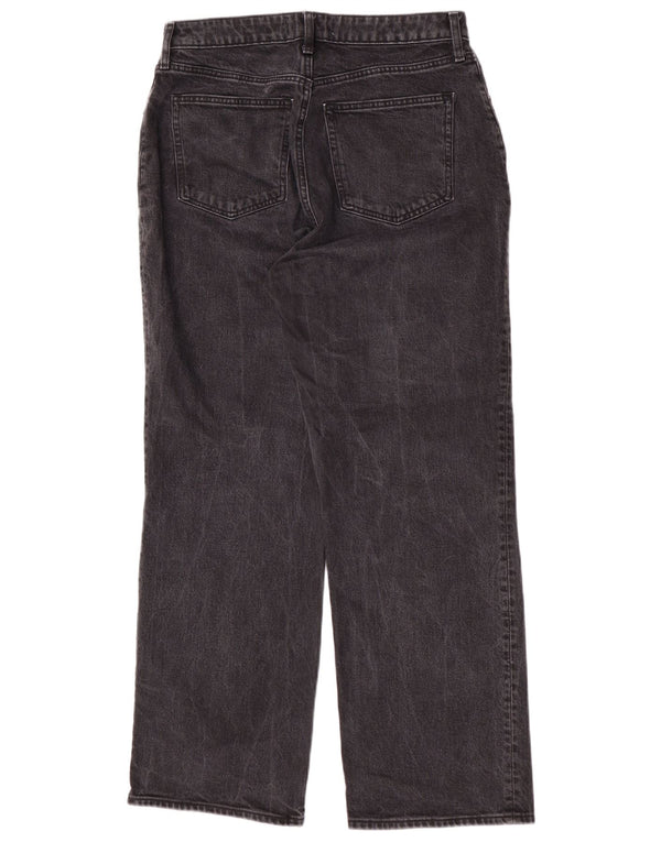 Abercrombie & Fitch Jeans de cintura alta para mujer US 10 Large W30 L30 Gris