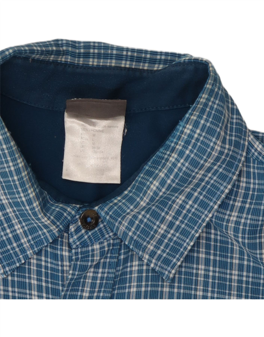 Jack Wolfskin Camisa de franela para hombre UK 36/38 Medium Blue Check