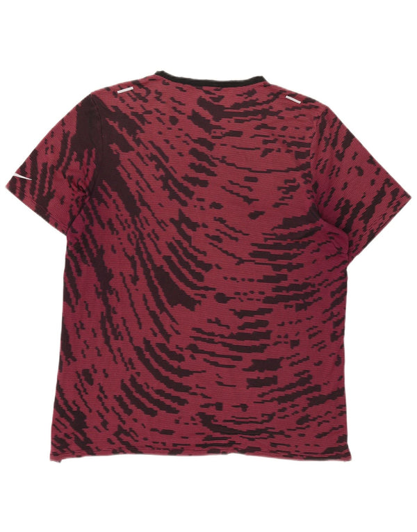 Nike Camiseta Dri Fit para hombre Top grande Borgoña Tie Dye Poliéster