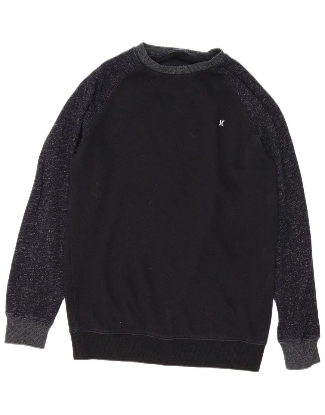 Hurley Hombre Sudadera Jumper Small Azul Marino Moteado Algodón