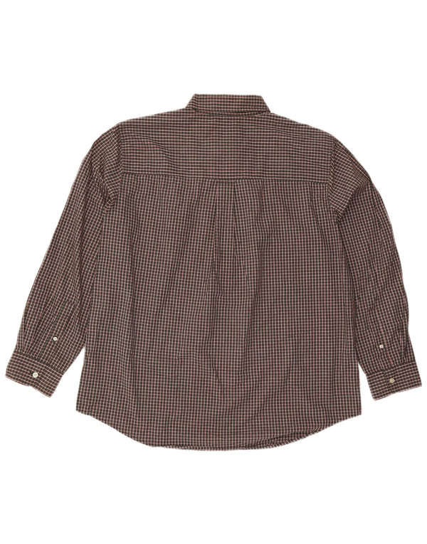 Chaps Camisa Hombre XL Marrón Cuadros Algodón