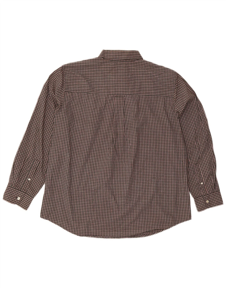 Chaps Camisa Hombre XL Marrón Cuadros Algodón