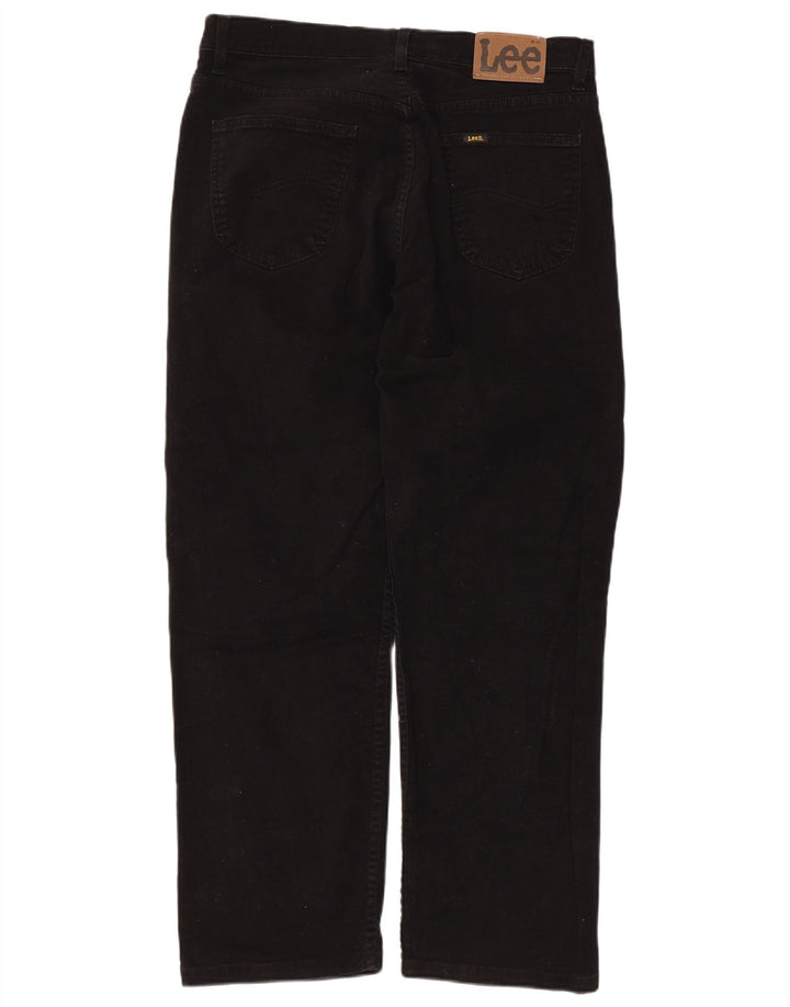 Lee Vaqueros Rectos Brooklyn para Hombre W36 L28 Algodón Negro