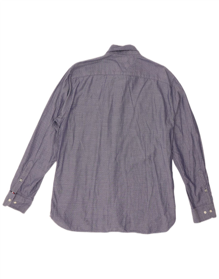 Tommy Hilfiger Camisa Regular Fit para Hombre Grande Algodón Azul Marino