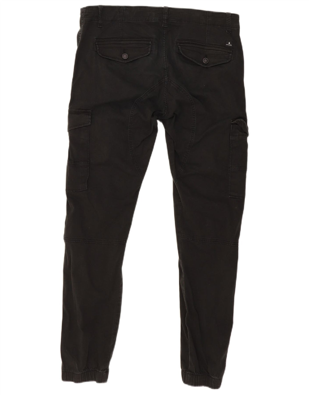 JACK & JONES Pantalones cargo joggers para hombre W34 L30 Algodón negro