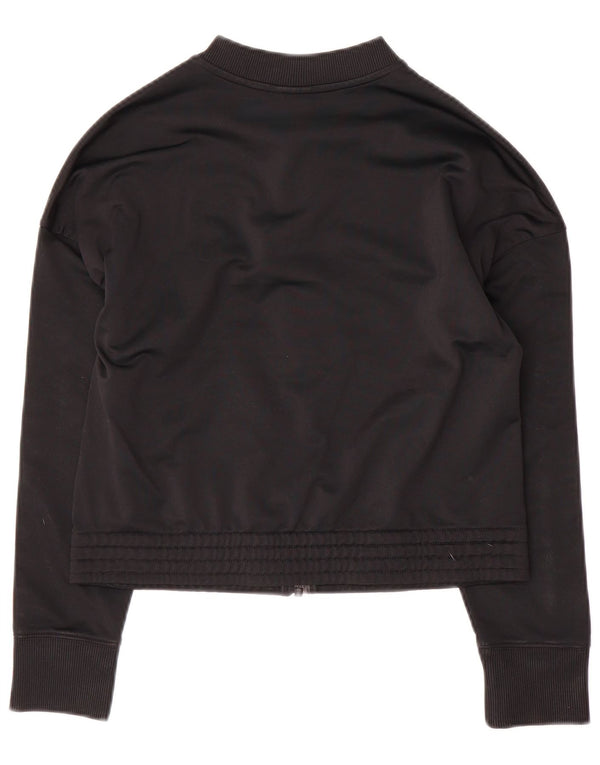 NIKE - Chaqueta de chándal gráfica para niñas, 12-13 años, talla grande, color negro
