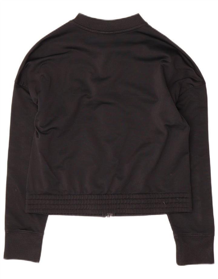 NIKE - Chaqueta de chándal gráfica para niñas, 12-13 años, talla grande, color negro
