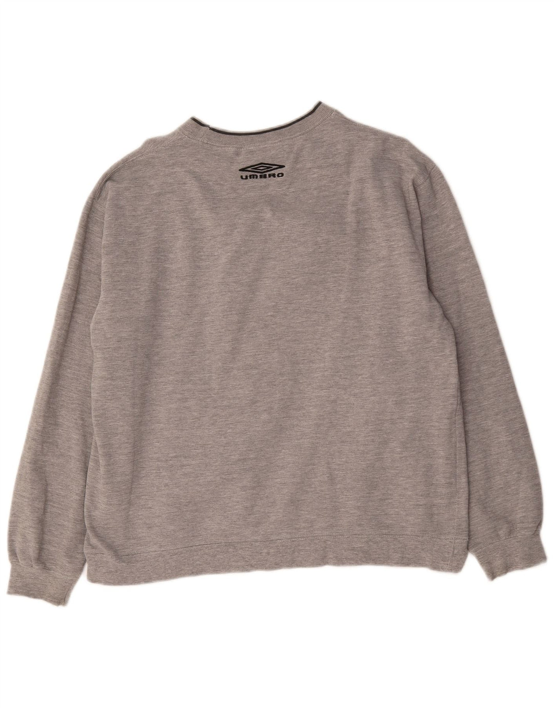 Umbro Hombre Sudadera Gráfica Jumper XL Algodón Moteado Gris
