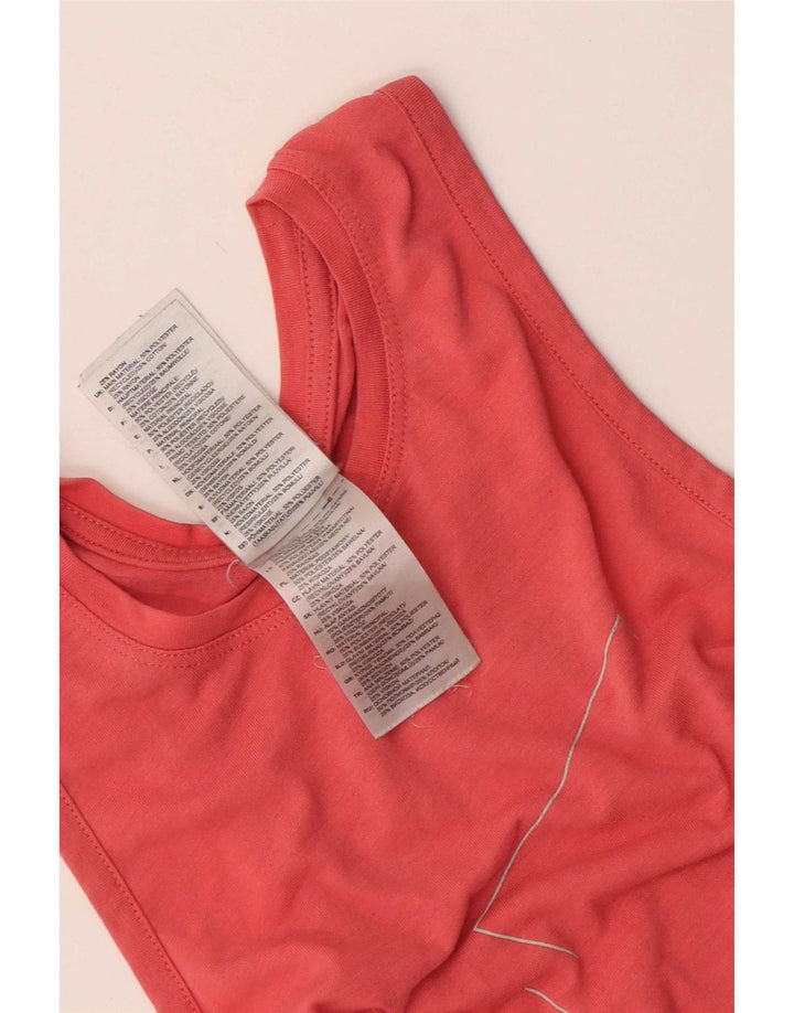 Adidas Mujer Gráfico Chaleco Top UK 8/10 Pequeño Rosa Poliéster