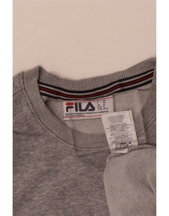 Fila Hombre Graphic Sudadera Jumper Algodón Gris Medio
