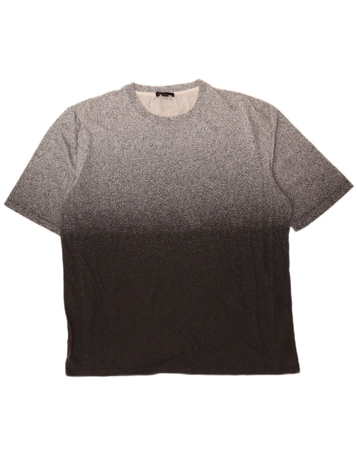 Cos Camiseta para hombre Top grande de algodón moteado gris