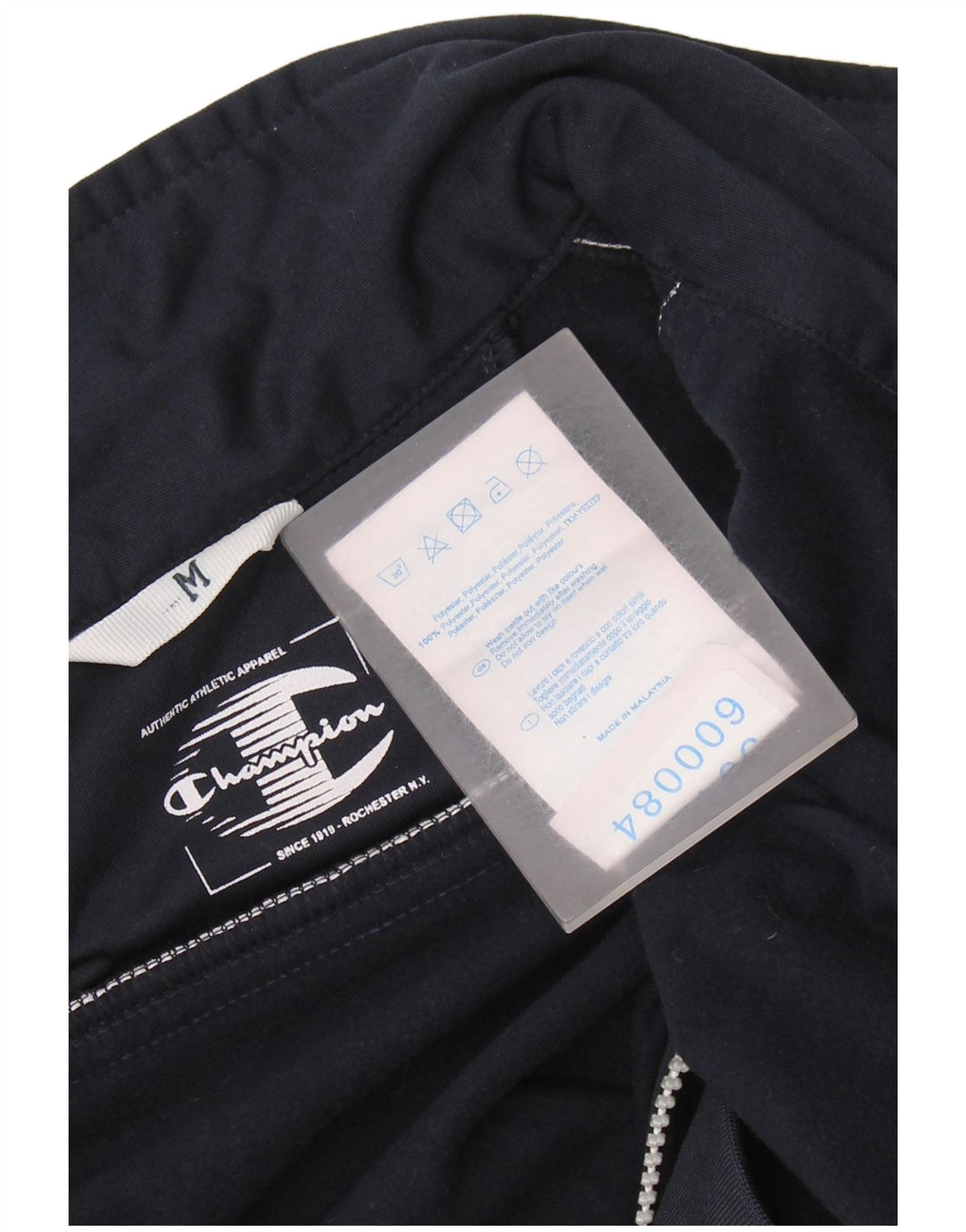 CHAMPION Chaqueta superior de chándal para hombre Poliéster azul marino mediano