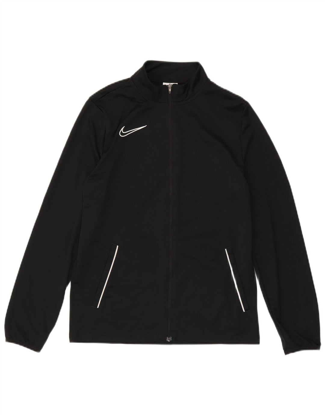Nike Boys Dri Fit Chándal Top Chaqueta 13-14 años XL Negro Poliéster