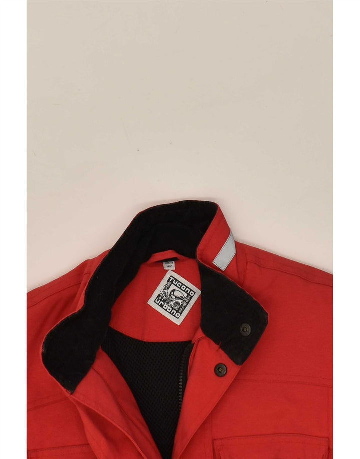 TUCANO URBANO Boys Utility Jacket 11-12 Years Red Nylon Vintage Tucano Urbano and Second-Hand Tucano Urbano from Messina Hembry 