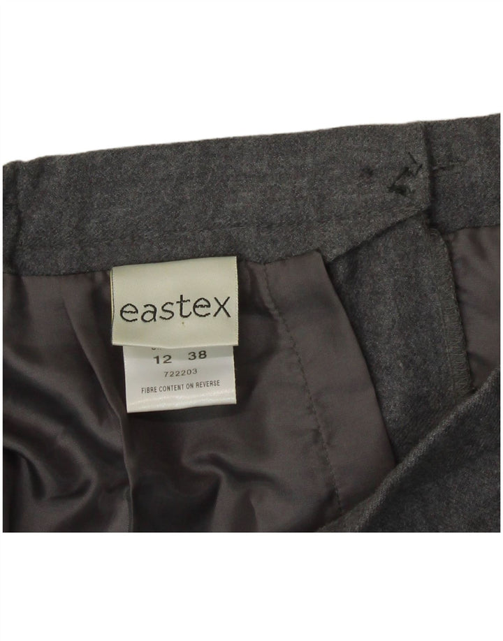 Falda lápiz para mujer Eastex UK 12 Medium W30 Lana gris