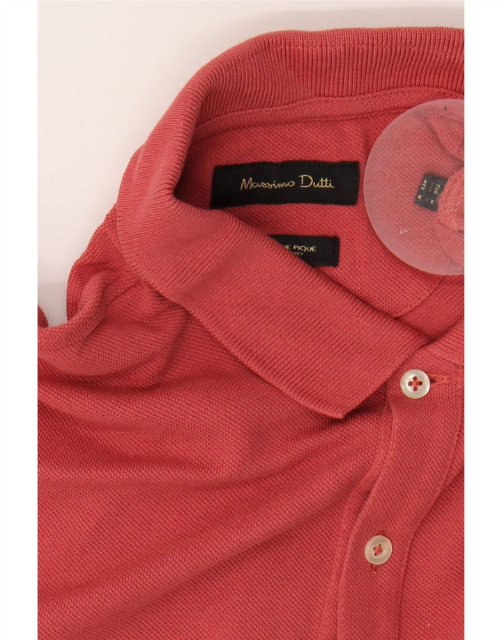 MASSIMO DUTTI Mens Polo Shirt Medium Red Vintage Massimo Dutti and Second-Hand Massimo Dutti from Messina Hembry 