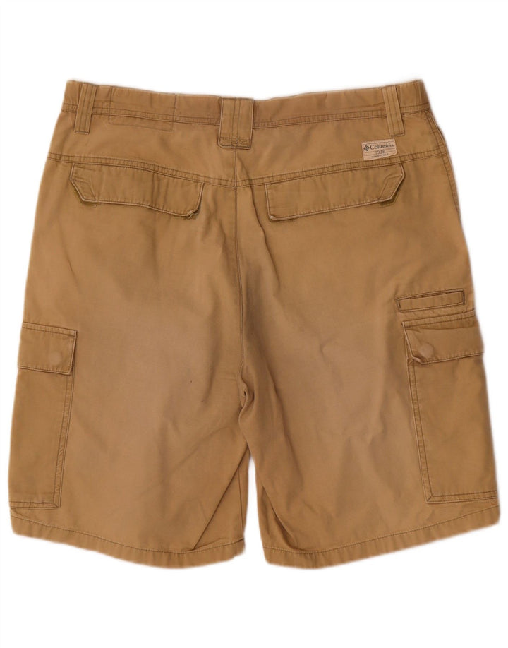Pantalones cortos cargo Columbia para hombre medianos W32 algodón beige