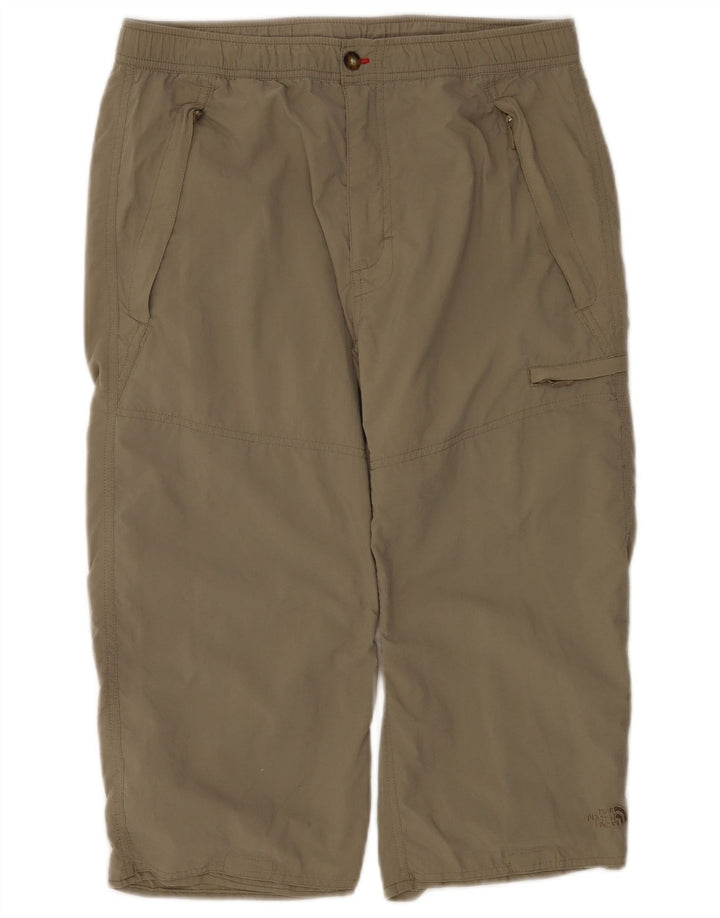 The North Face Pantalones Capri Cargo para Hombre Pequeños W28 L18 Poliéster Caqui
