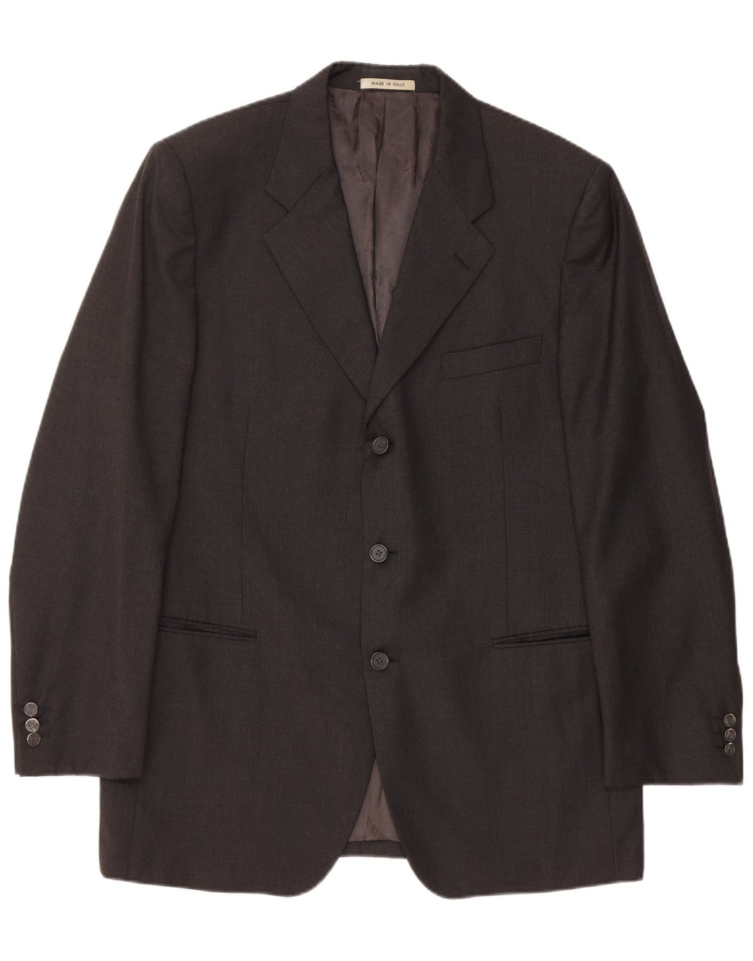 CARLO PIGNATELLI Chaqueta tipo blazer de 3 botones para hombre UK 40 Large Black Wool