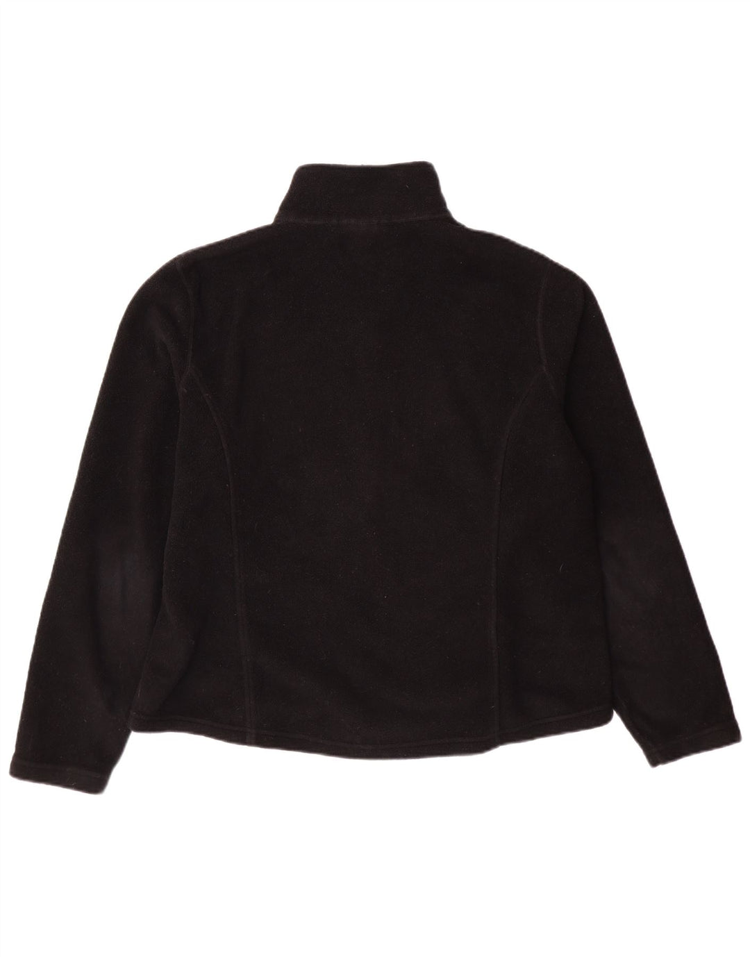 L.L.BEAN Womens Fleece Jacket UK 16 Large Black Polyester