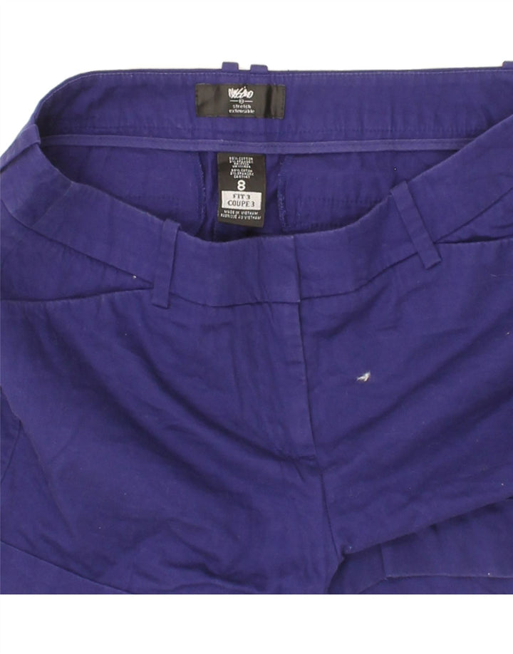 MOSSIMO Womens Stretch Chino Shorts US 8 Medium W30 Blue Cotton Vintage Mossimo and Second-Hand Mossimo from Messina Hembry 