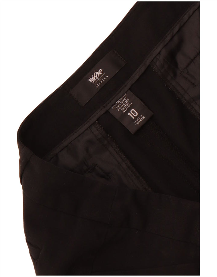 Mossimo Pantalones casuales con corte de bota para mujer US 10 Large W34 L32 Poliéster negro