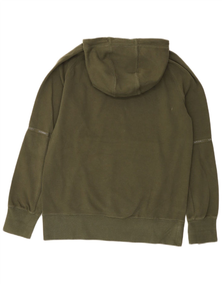 Superdry Jersey con capucha de algodón caqui mediano para hombre