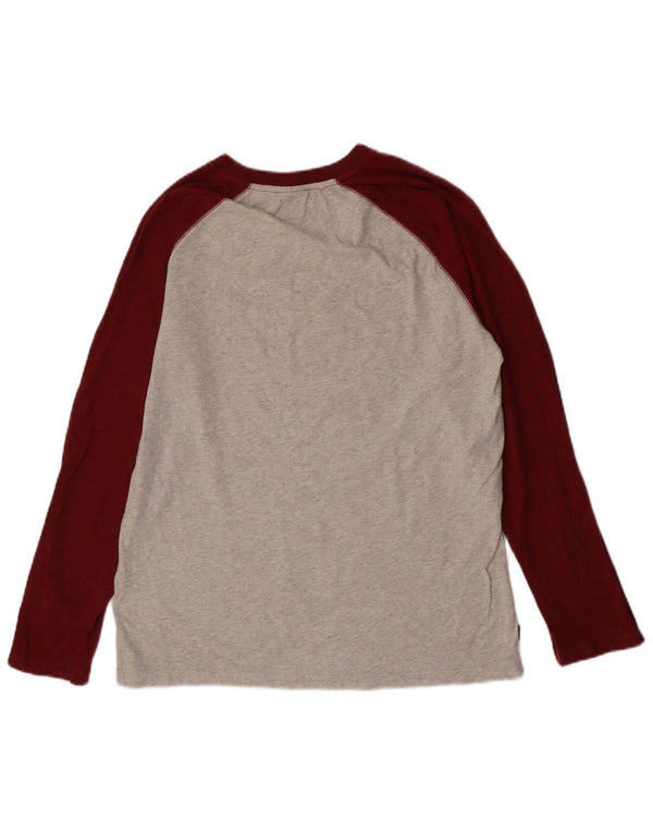 Superdry Camiseta de manga larga para niño 15-16 años XL Gris Colorblock Algodón