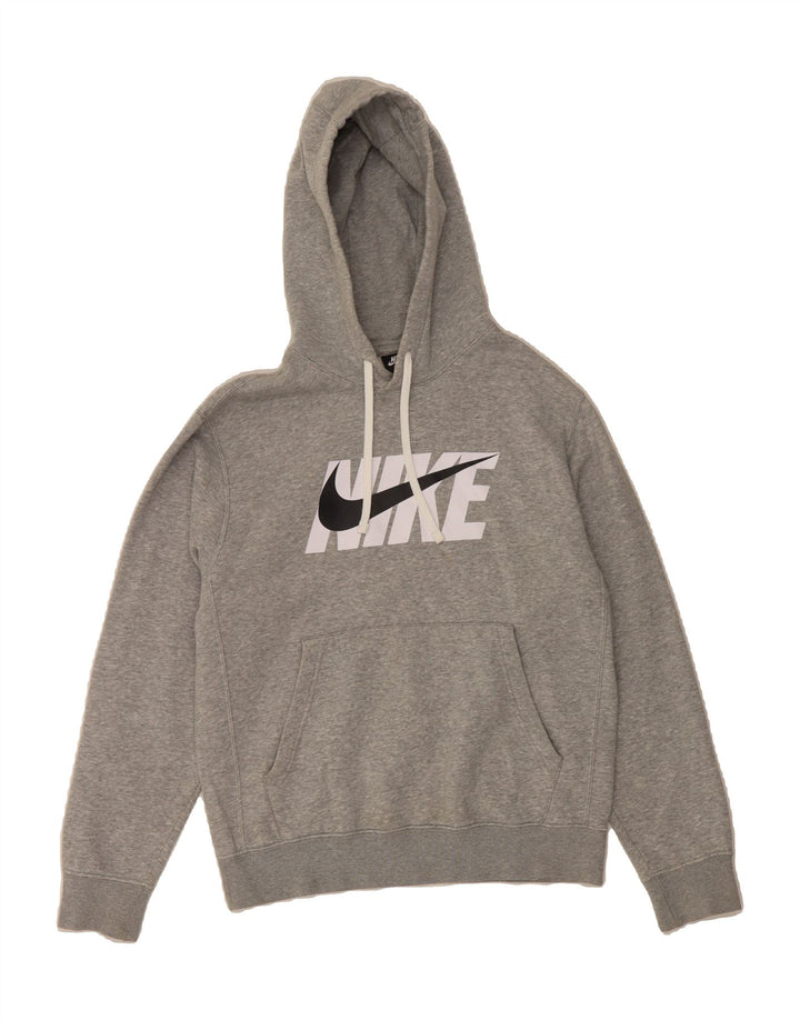 NIKE Mens Graphic Hoodie Jumper Small Grey Cotton Vintage Nike and Second-Hand Nike from Messina Hembry 