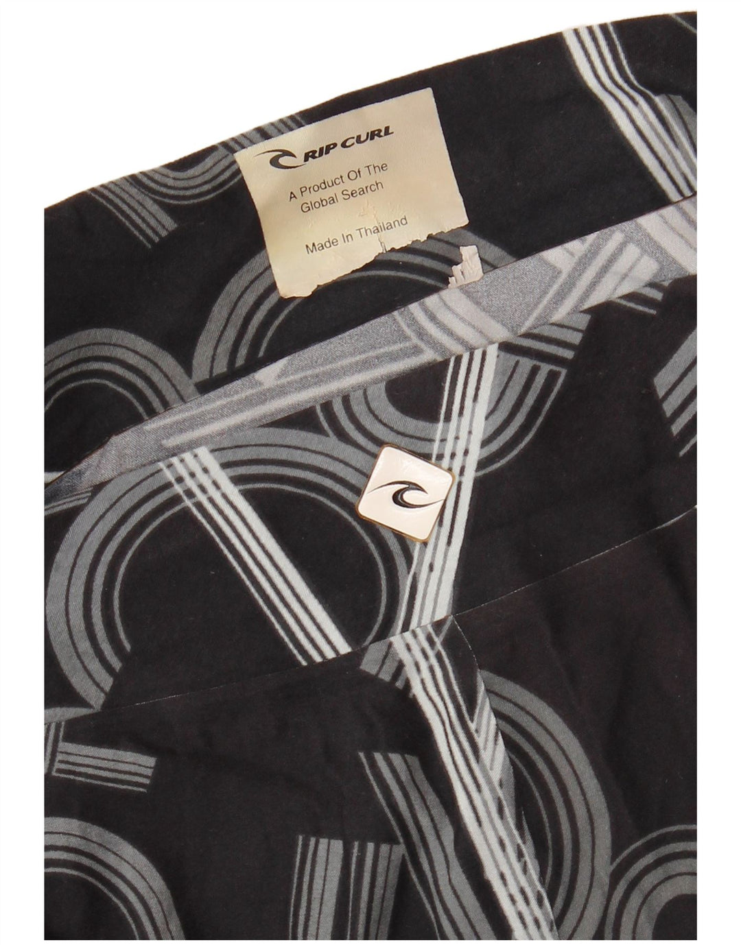 RIP CURL Bañador con estampado gráfico para hombre, talla grande, negro