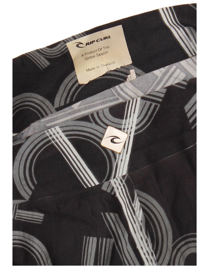 RIP CURL Bañador con estampado gráfico para hombre, talla grande, negro