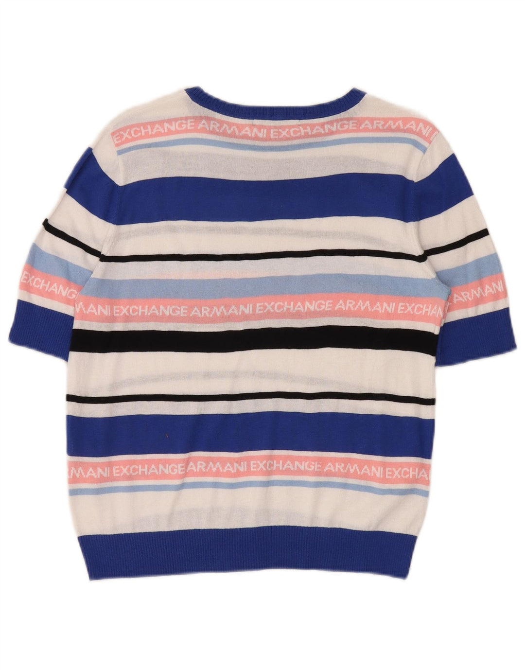 Armani Exchange Suéter gráfico con cuello barco para mujer UK 40 Medium Multic