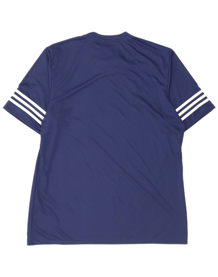 Adidas Hombre Climalite Camiseta Top XL Azul Marino Poliéster