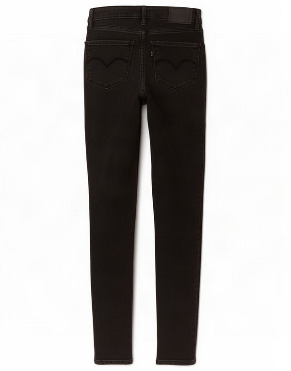 Levi's Jeans ajustados de talle alto 721 para mujer W25 L28 Algodón negro