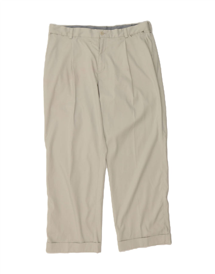 NIKE Mens Dri Fit Straight Chino Trousers W36 L30 Off White Polyester Vintage Nike and Second-Hand Nike from Messina Hembry 