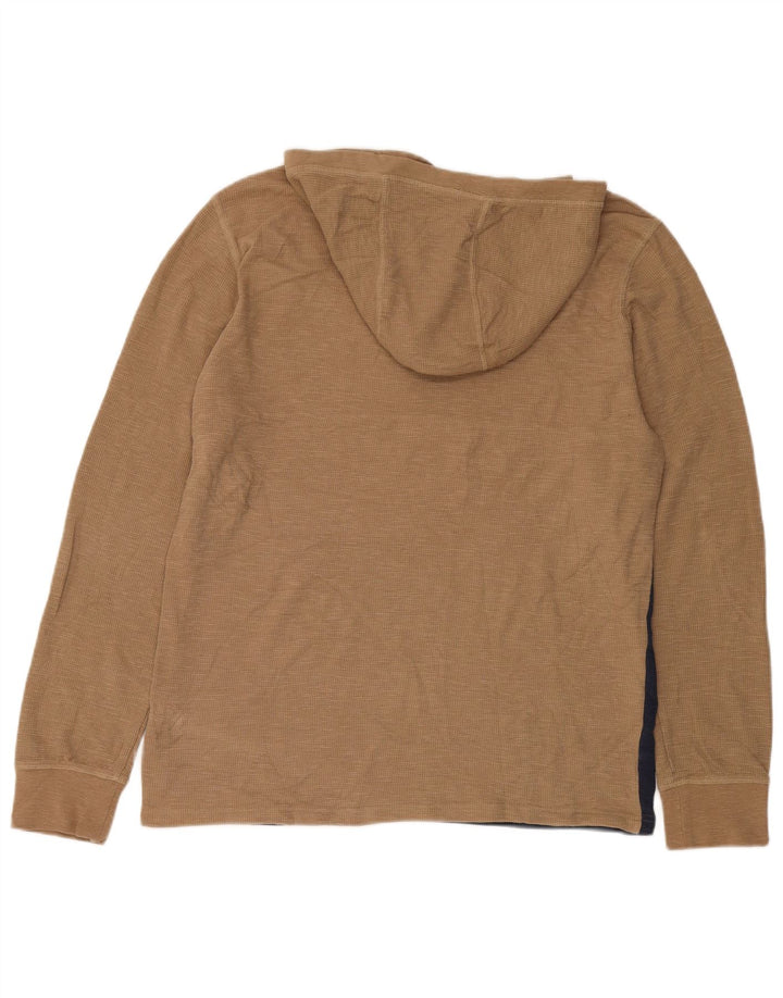 Volcom Jersey con capucha para hombre, talla grande, color beige, algodón