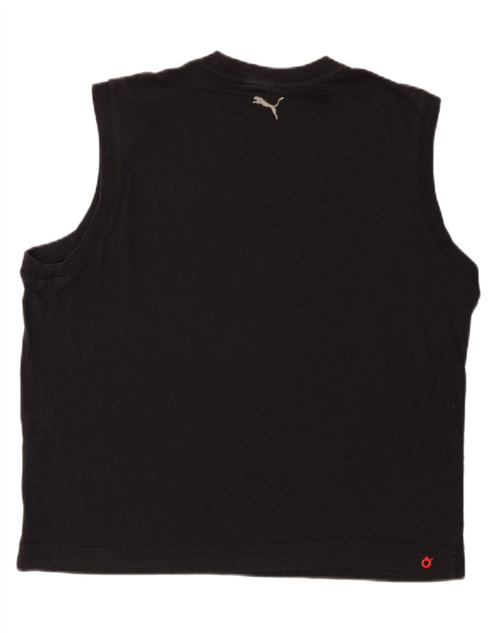 PUMA Camiseta sin mangas gráfica para hombre XL Negro