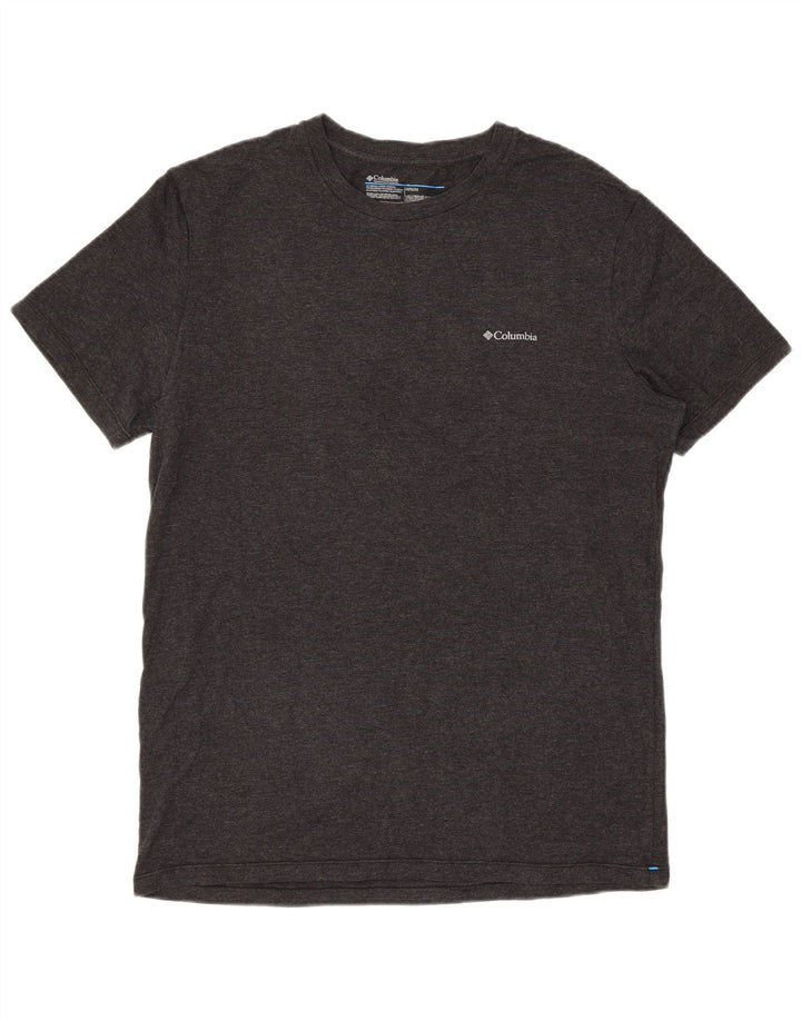 Columbia Camiseta regular de manga corta para hombre Top de algodón moteado gris medio