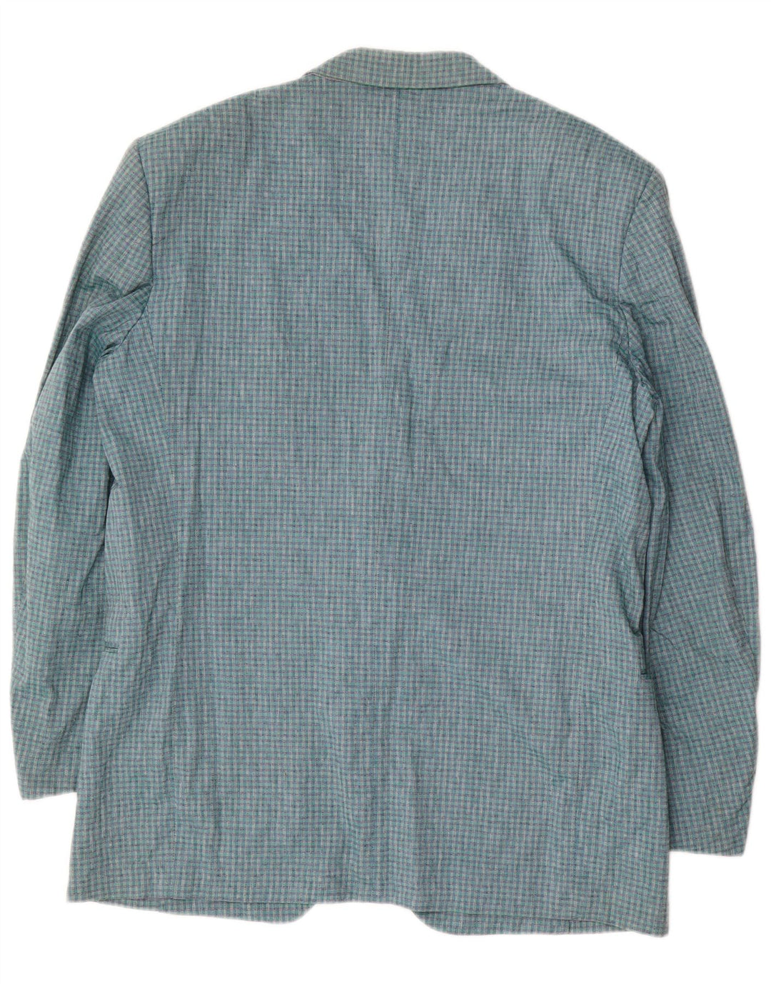 Nino Cerruti Chaqueta tipo blazer de 2 botones para hombre IT 54 2XL Algodón a cuadros azul