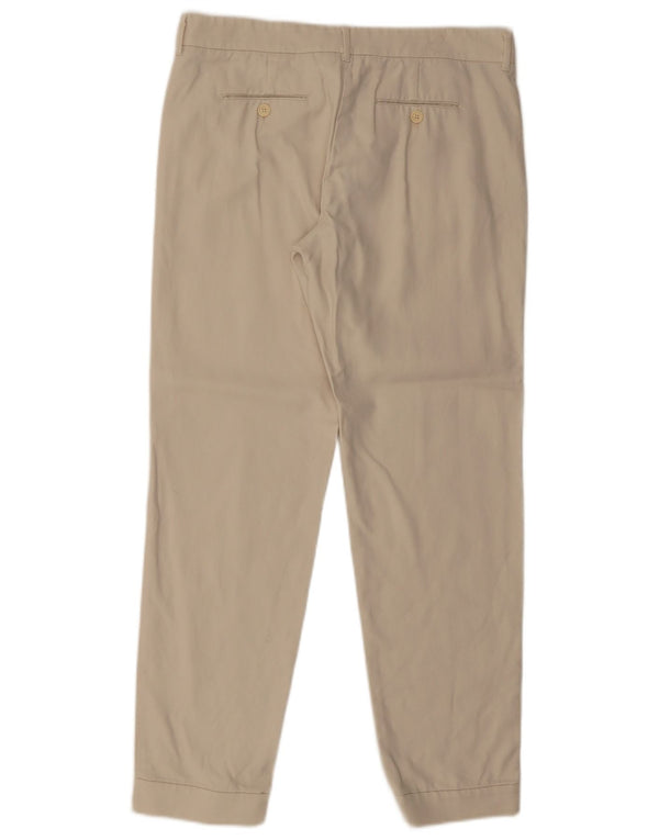 Max Mara Pantalones de traje cónicos para mujer UK 10 Small W32 L30 Beige