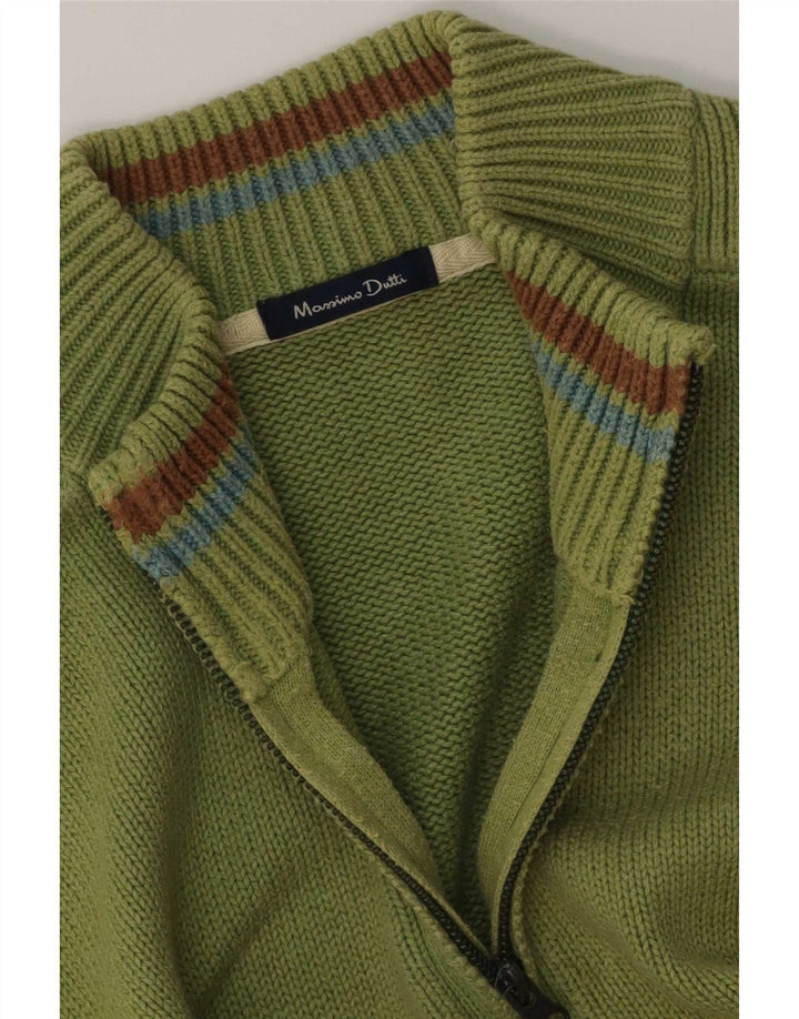 Massimo Dutti Hombre Jersey Con Cuello Con Cremallera Jersey Large Verde