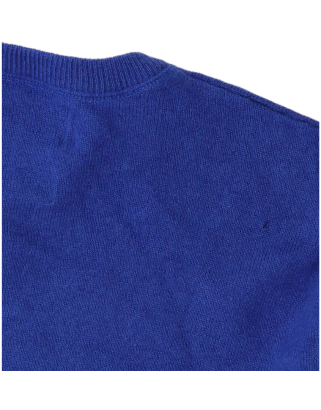 Marks & Spencer Jersey de cuello redondo para hombre de lana azul grande