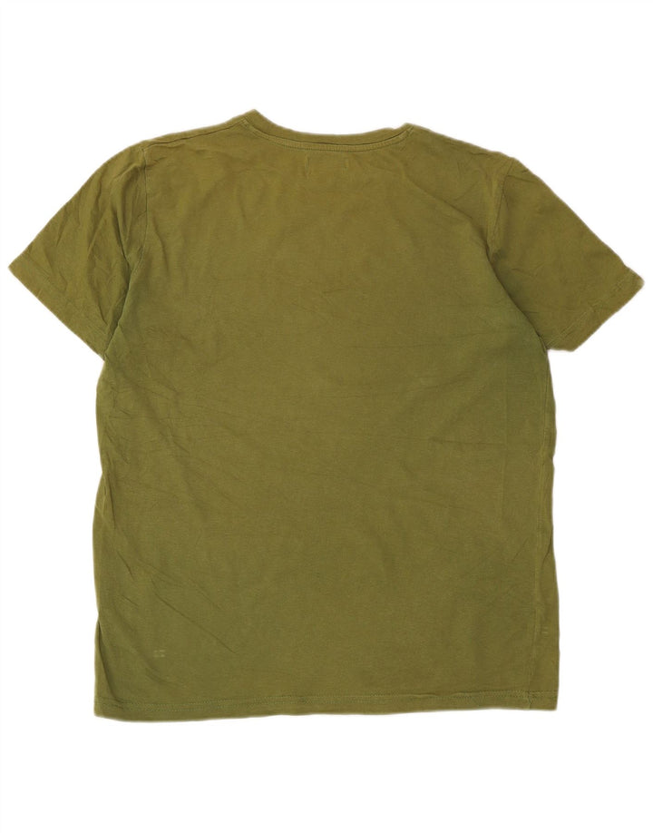 Kappa Hombre Camiseta Gráfica Top Medium Khaki