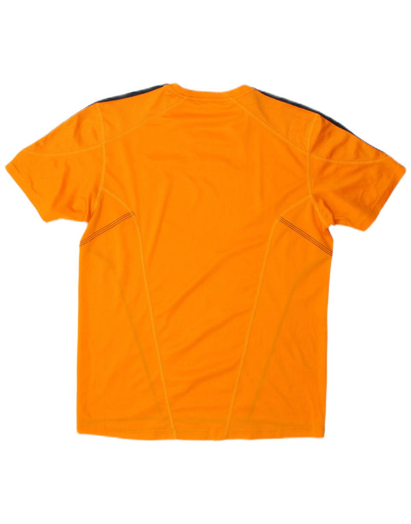Adidas Hombre Camiseta Top Medium Naranja Colorblock