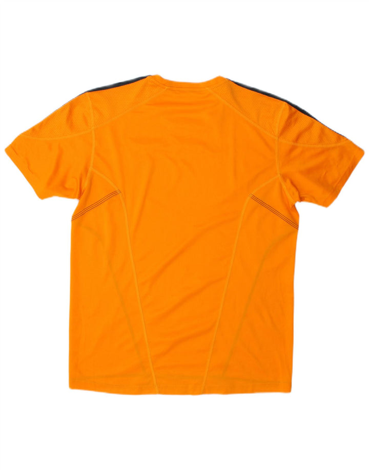 Adidas Hombre Camiseta Top Medium Naranja Colorblock