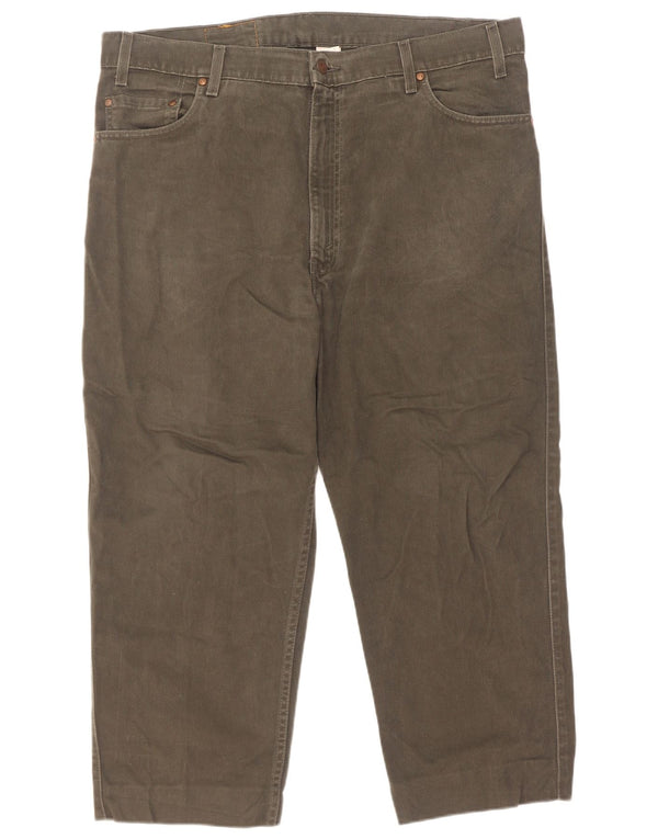 Levi's Mens Relaxed Fit Cropped Jeans W40 L25 Khaki Cotton