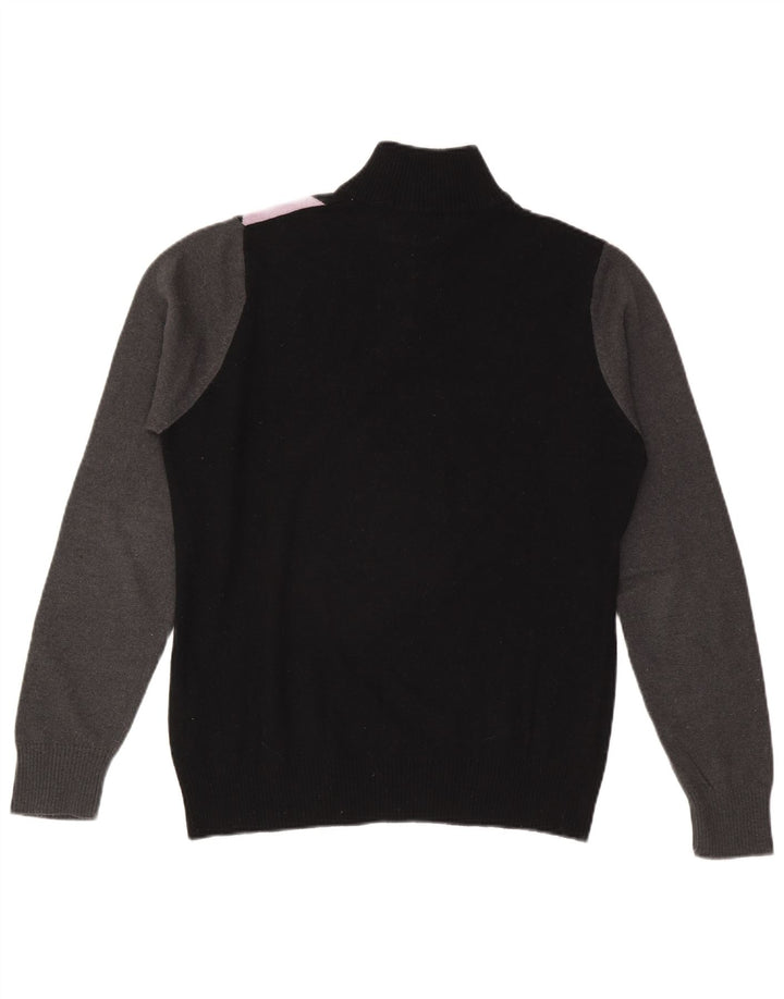 Sergio Tacchini Jersey De Cuello Con Cremallera Para Hombre Medium Black Argyle/Diamond