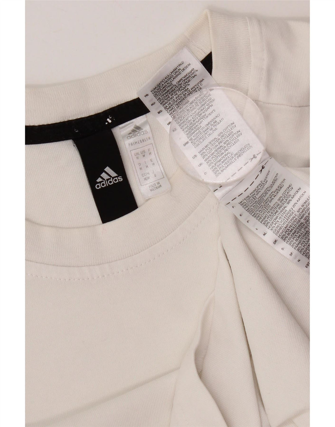 Camiseta Adidas Hombre Top Medium Blanco Algodón