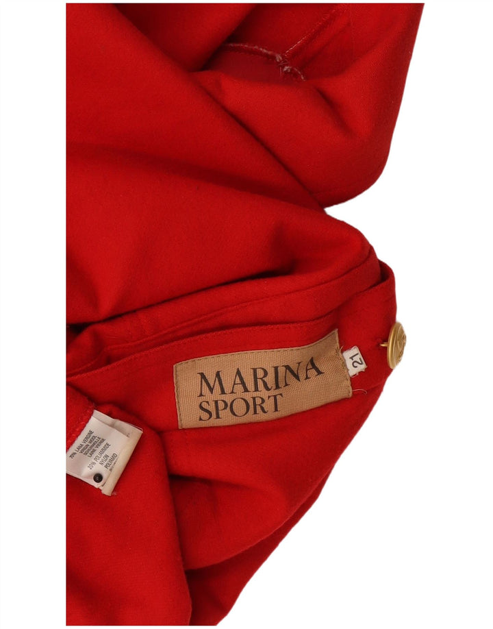 Marina Sport Chaqueta de manga 3/4 para mujer talla 21 mediana roja